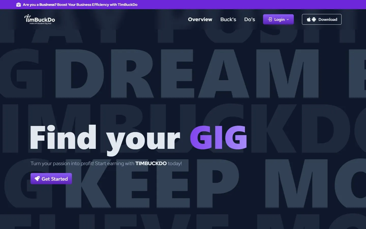 TimBuckDo website by Syntique