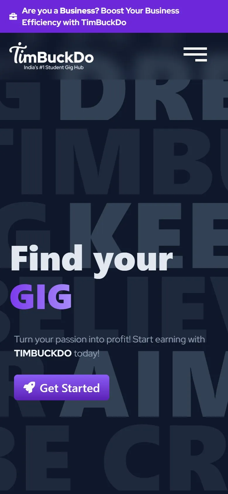 TimBuckDo on mobile